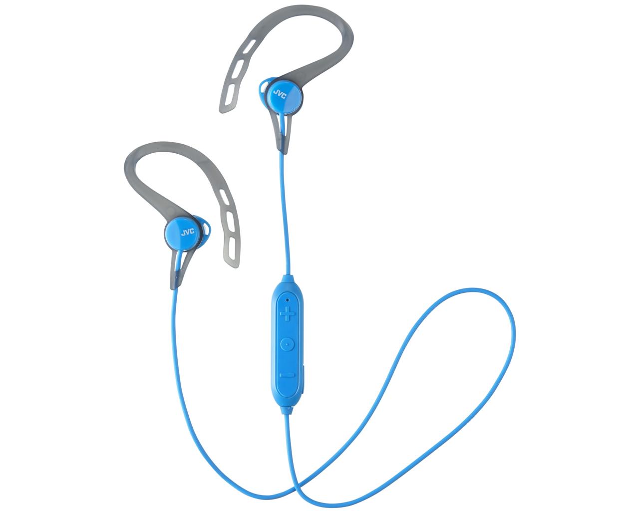 JVC Wireless In-Ear Headphone HA-EC20BTHeadphonesDimples on soft ear clip for comfortable and stable fit while runningBluetooth Wireless Technology4 hours of listening with built-in rechargeable batterySplash and sweat resistance: IPX2Allows Ambient Sound